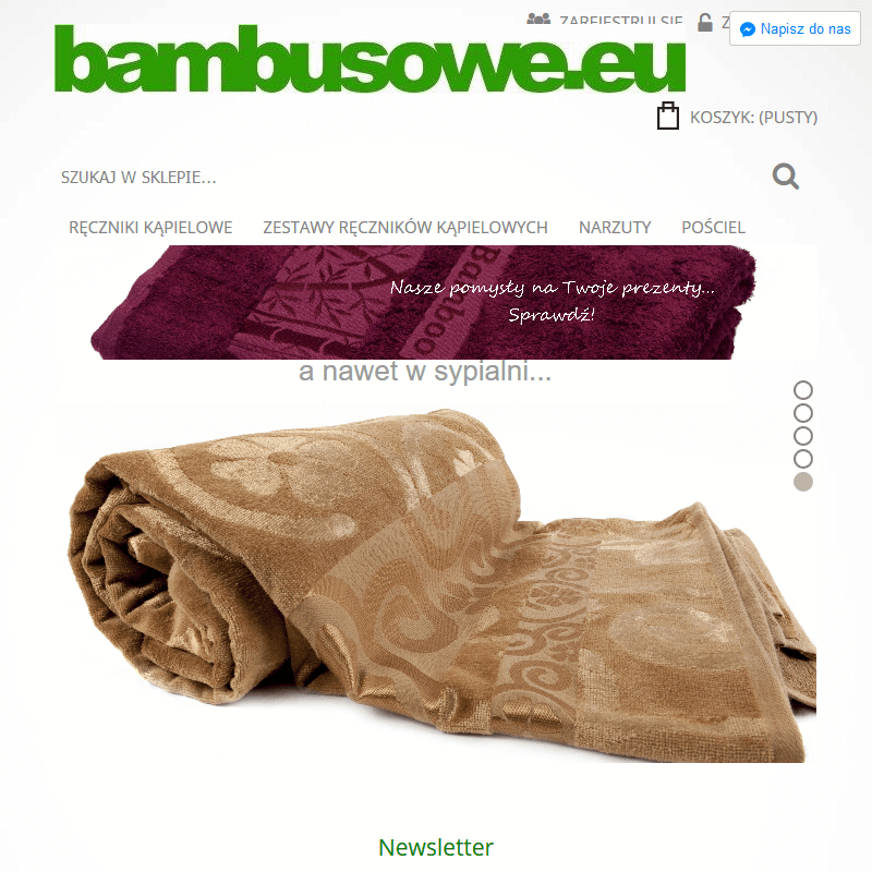 Bambusowa narzuta na łóżko